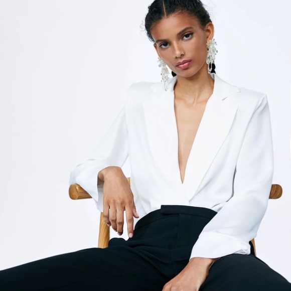 ISO Zara Satin Bodysuit - Size L - Picture 2 of 3